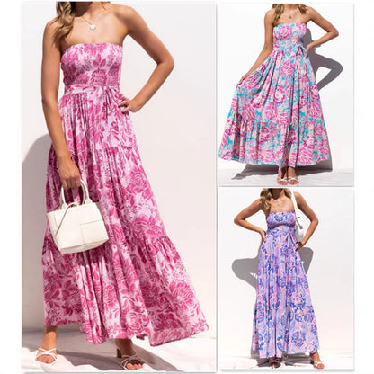 Flowery, elegant long dress