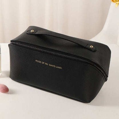 Portable makeup bag and toiletry organizer bag