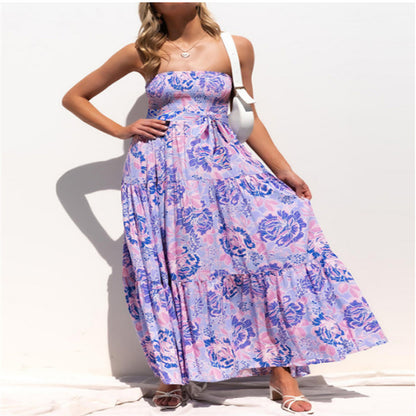 Flowery, elegant long dress