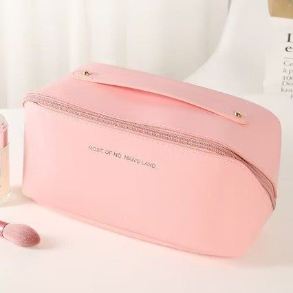 Portable makeup bag and toiletry organizer bag