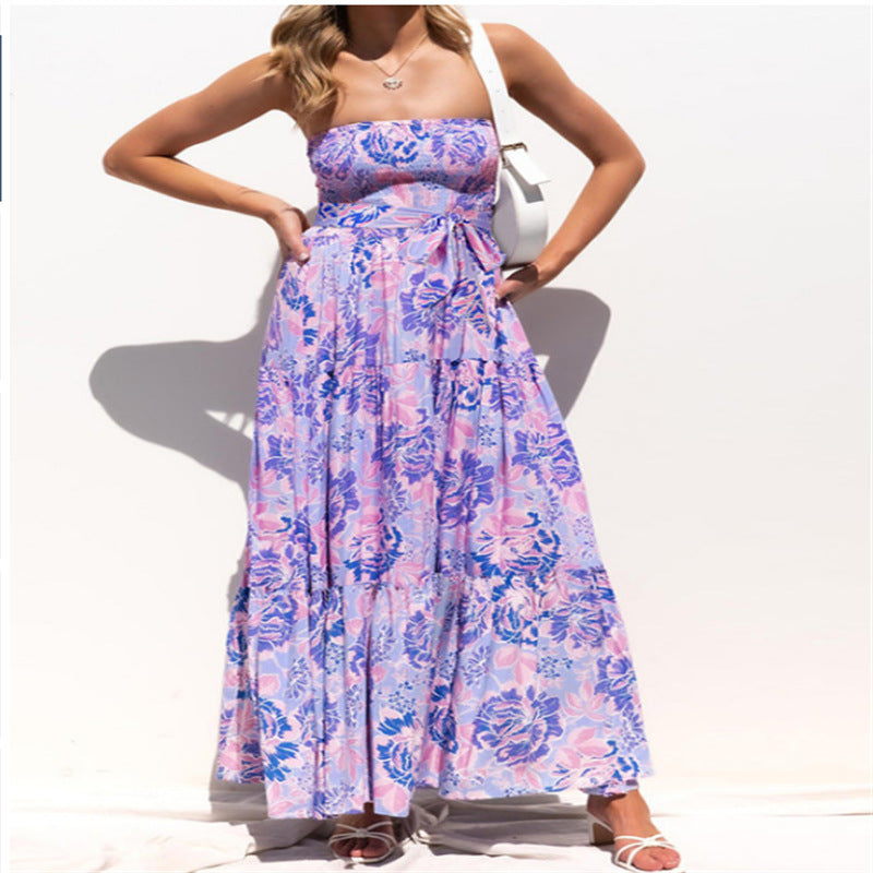 Flowery, elegant long dress