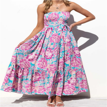 Flowery, elegant long dress